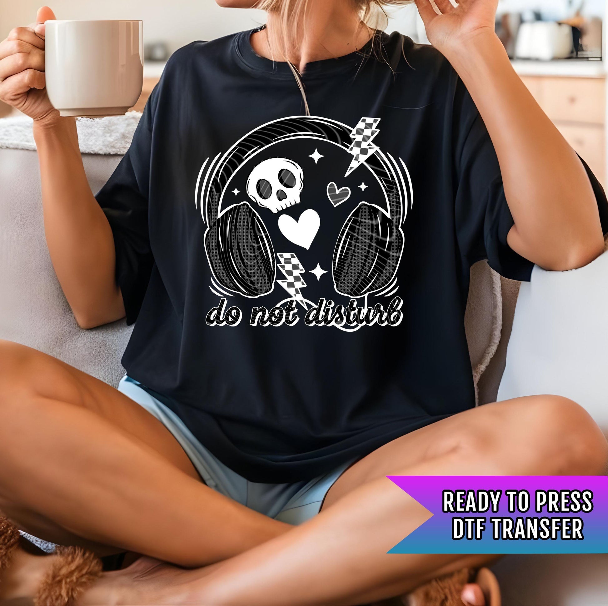 Do Not Disturb DTF Transfers Ready For Press, Music DTF Prints, Heat Press Transfers, Direct To Film Transfer, Custom DTF Transfer, Hot Peel