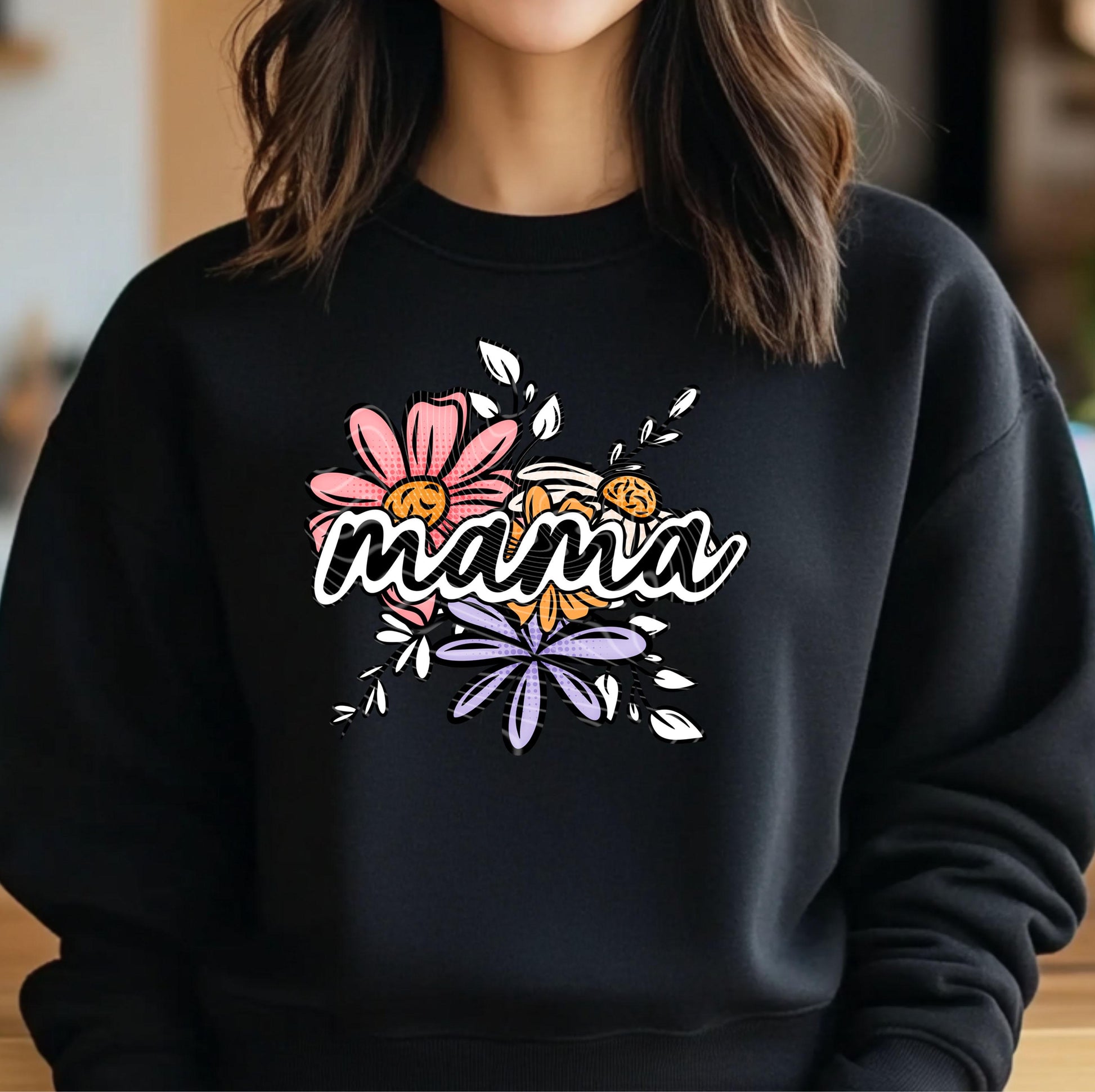 Floral Mama DTF Transfer Ready For Press, Mama DTF Prints, Heat Press Transfer, Direct To Film, Mom DTF Prints, Floral Dtf Transfer,Hot Peel