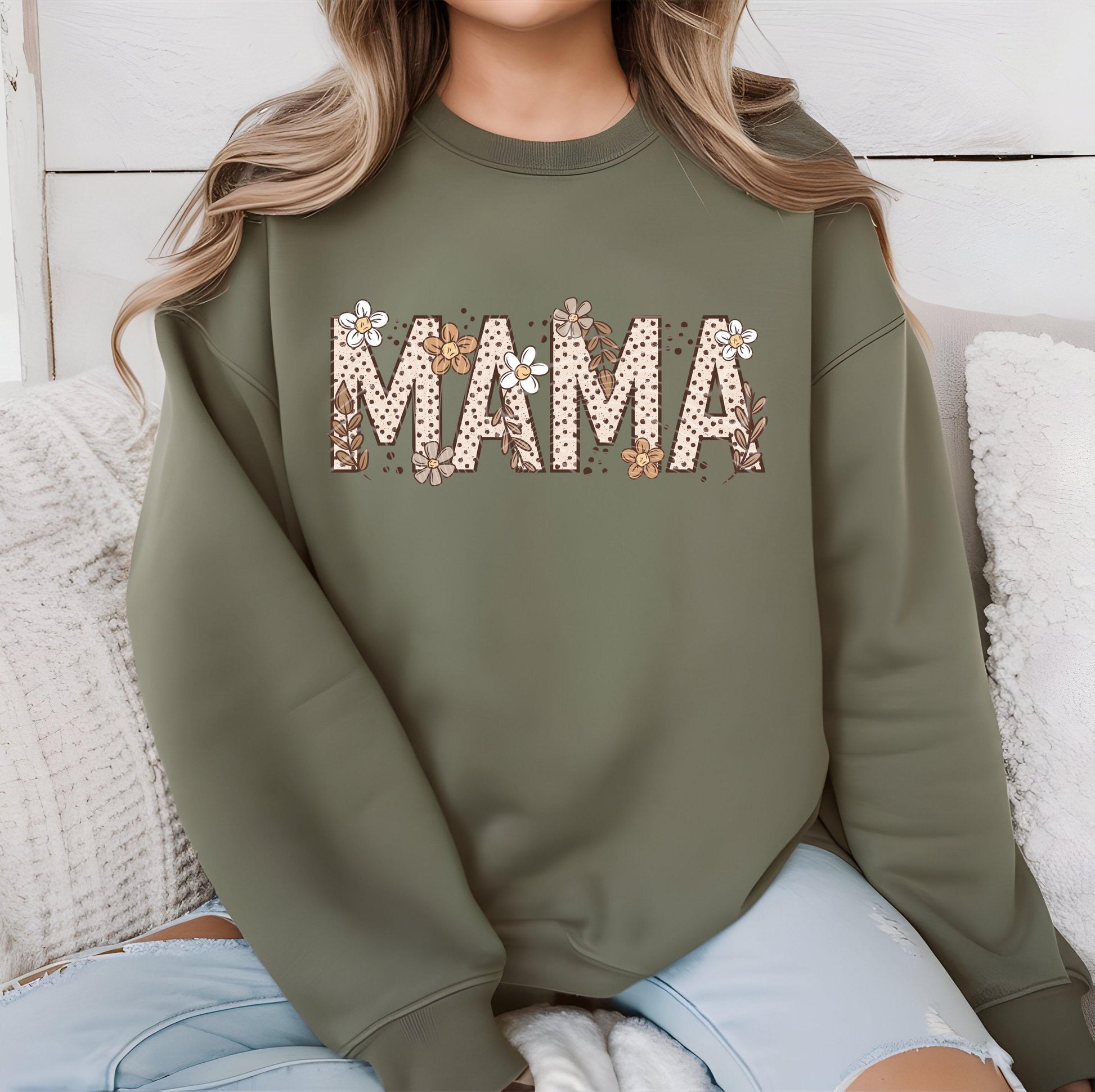 Mama DTF Transfer Ready For Press, Floral Mama DTF Prints, Heat Press Transfer, Direct To Film, Mom DTF Prints, Hot Peel Dtf, High Quality