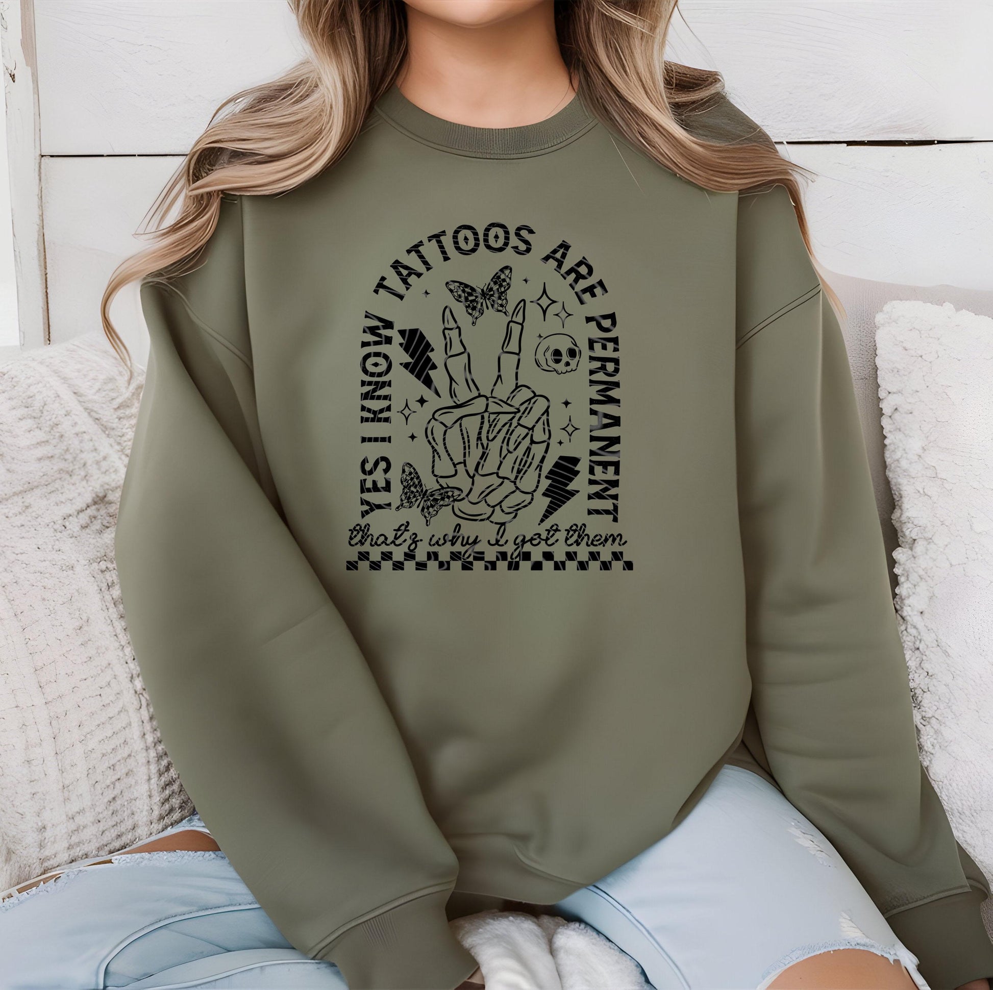 Tattoos Are Permanent DTF Transfer Ready For Press, Tattoos DTF Transfers, Heat Press Transfers, Direct To Film, Custom Dtf Prints