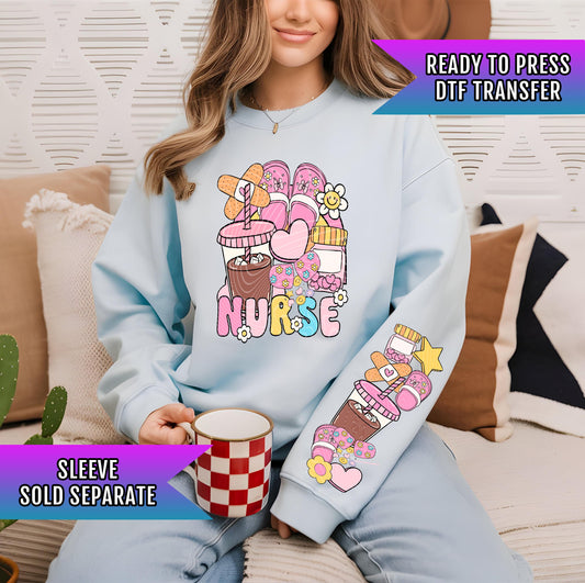 Nurse DTF Transfer Ready For Press, Nurse Dtf Print, Direct To Film, DTF Print, Nurse Transfers, Heat Press Transfer, Hot Peel Dtf Print
