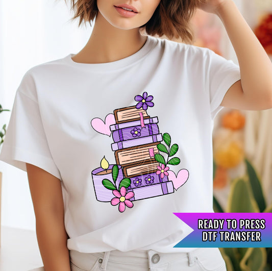 Book DTF Transfer Ready For Press, Book DTF Print, Heat Press Transfer, Book Dtf Transfer, Book Lover Transfer, Passionate Reader Transfers
