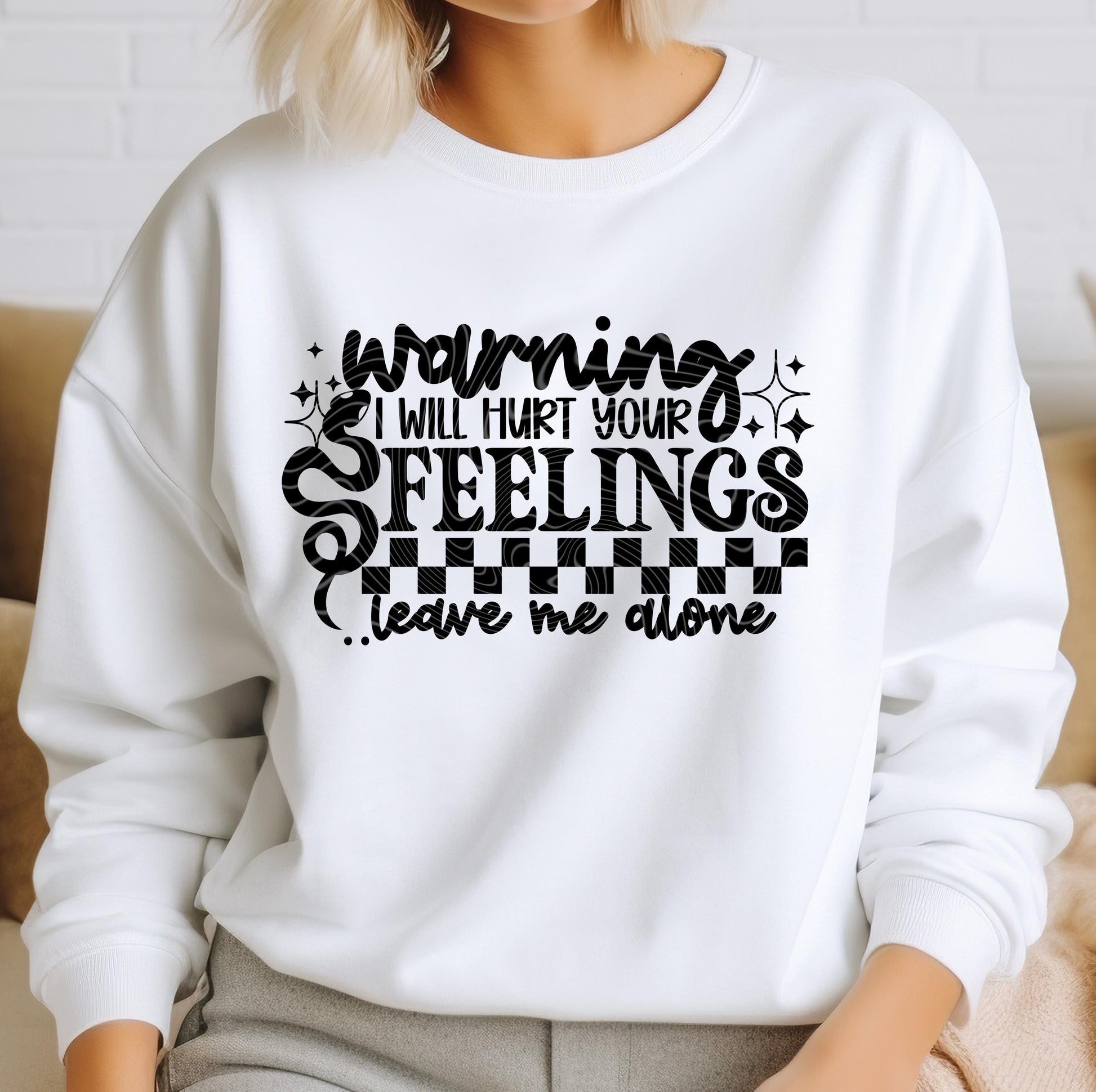 Warning Feelings DTF Transfer Ready For Press, Sarcastic Dtf Print, Funny DTF, Heat Press Transfer Direct To Film Custom Transfer, Sarcasm