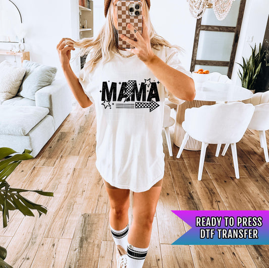Retro Mama DTF Transfer, Mom DTF Transfer Ready For Press, Heat Press Transfer, Mom Transfer, Direct To Film, Mom Dtf Print, Custom Transfer