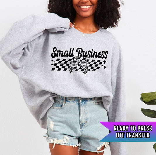 Small Business DTF Transfers Ready For Press, Coquette Bow Dtf Print, Small Business Owner Dtf Prints, Direct To Film, Heat Press Transfers