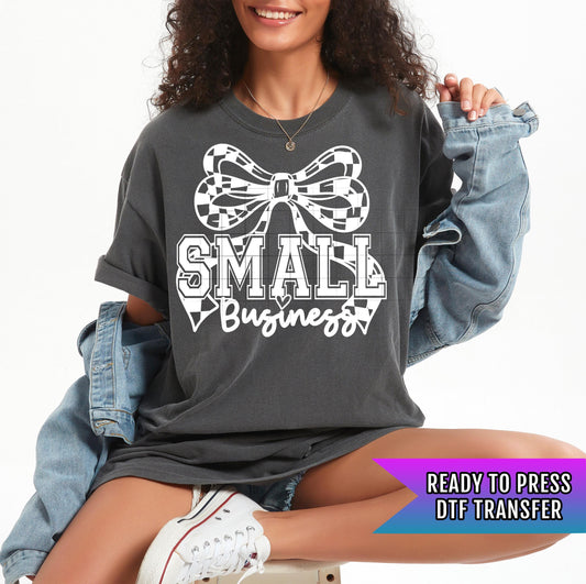 Small Business DTF Transfers Ready For Press, Coquette Bow Dtf Print, Small Business Owner Dtf Prints, Direct To Film, Heat Press Transfers