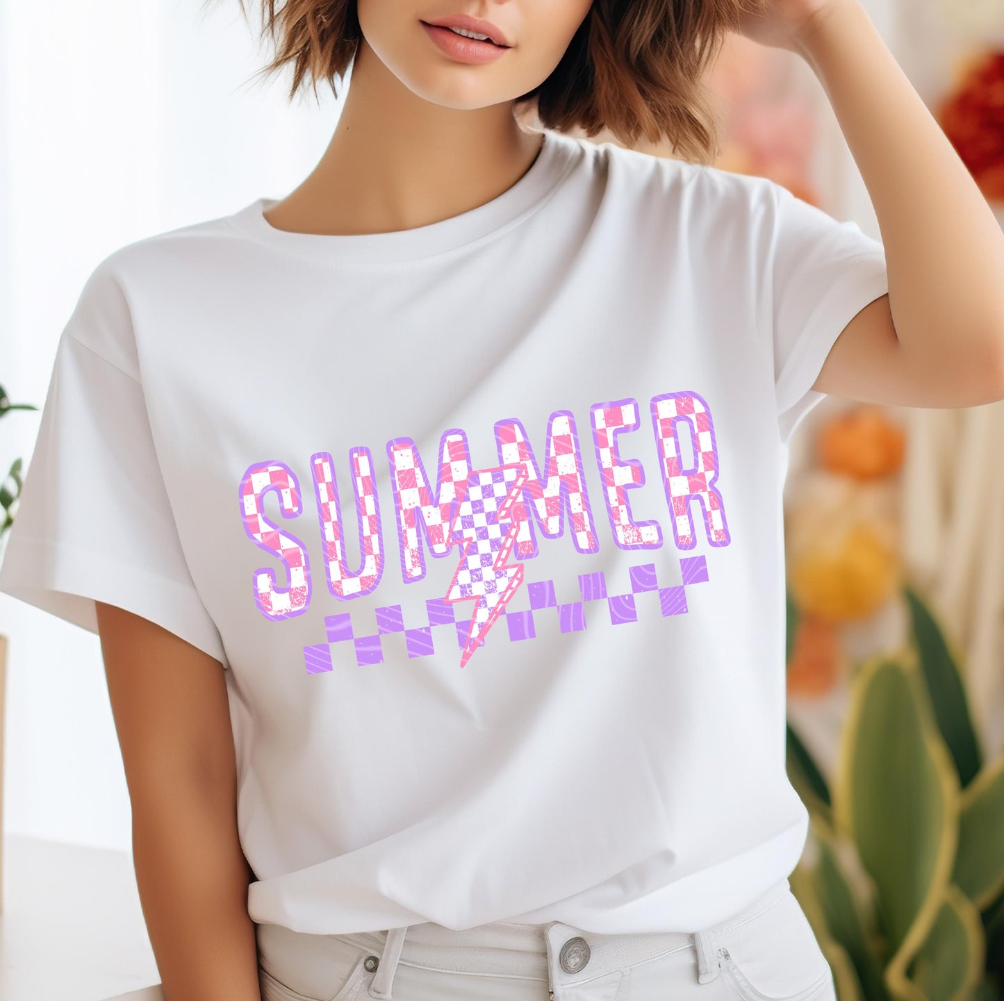 Retro Summer DTF Transfer Ready For Press, Summer Dtf Print, Beach DTF, Heat Press Transfer, Direct To Film, Sunshine Women, Custom Transfer