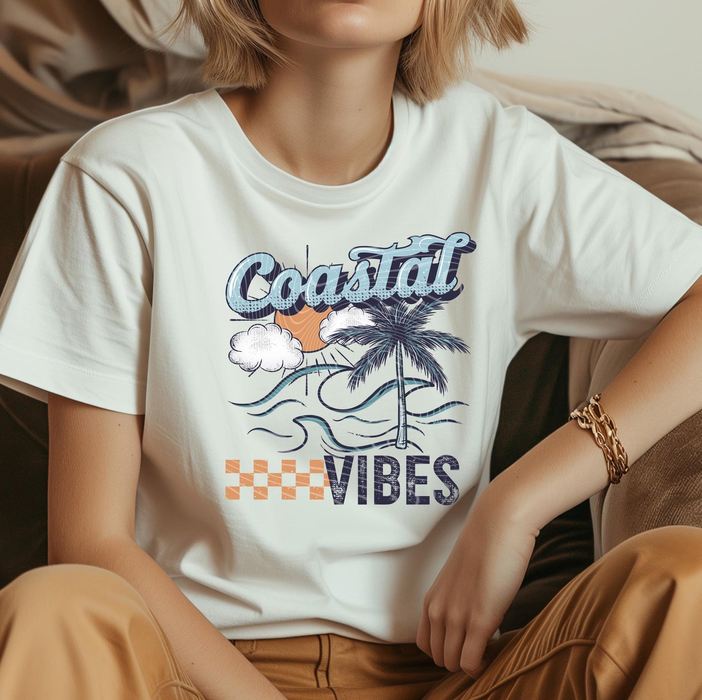 Coastal Vibes DTF Transfers Ready For Press, Beach Dtf Prints, Summer DTF, Heat Press Transfer, Coastal Dtf, Direct To Film Custom Transfers