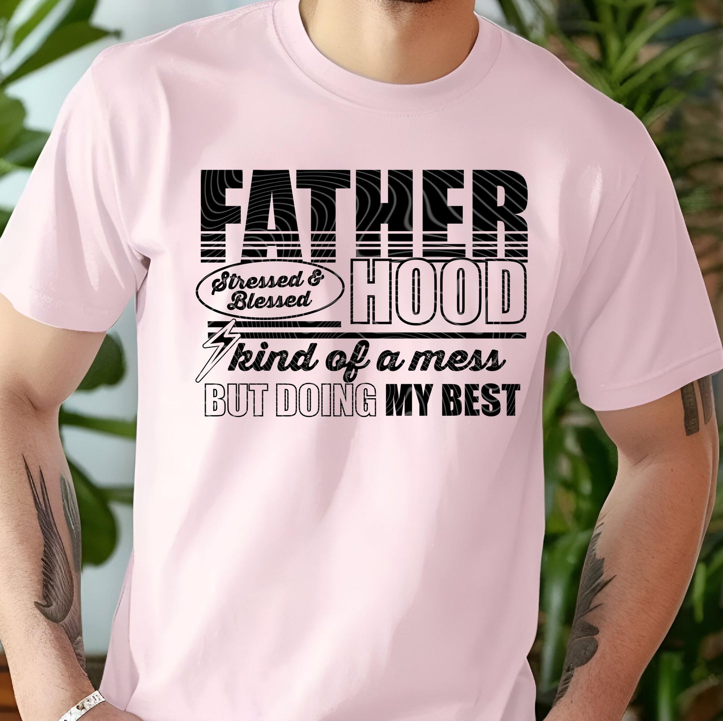 Father Hood DTF Transfer, Dad DTF Transfer Ready For Press, Heat Press Transfer, Papa, Daddy DTF Prints, Dad Ready For Press, Direct To Film