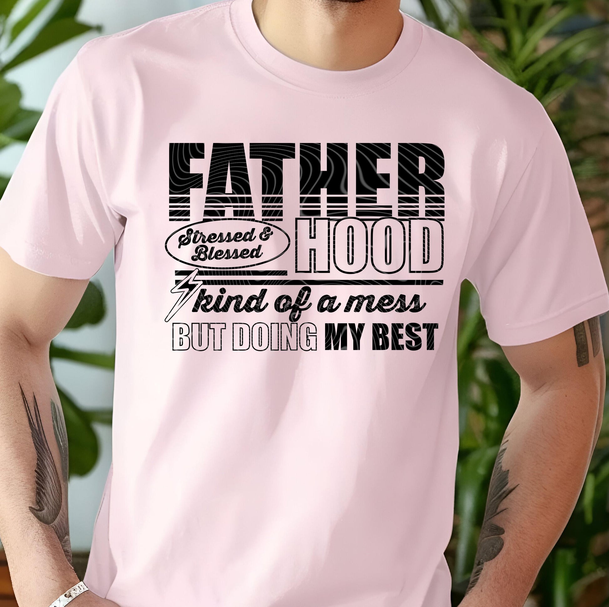 Father Hood DTF Transfer, Dad DTF Transfer Ready For Press, Heat Press Transfer, Papa, Daddy DTF Prints, Dad Ready For Press, Direct To Film