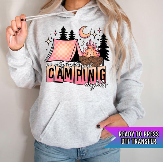Camping DTF Transfer Ready For Press, Camping Dtf Print, Camp Lover DTF Transfer, Heat Press Transfer, Direct To Film, Campfire DTF Prints