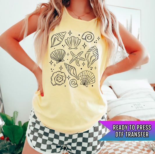 Beach Vibes DTF Transfer Ready For Press, Beach Lover Dtf Print, Coastal DTF, Heat Press Transfer, Direct To Film, Summer Dtf Transfers