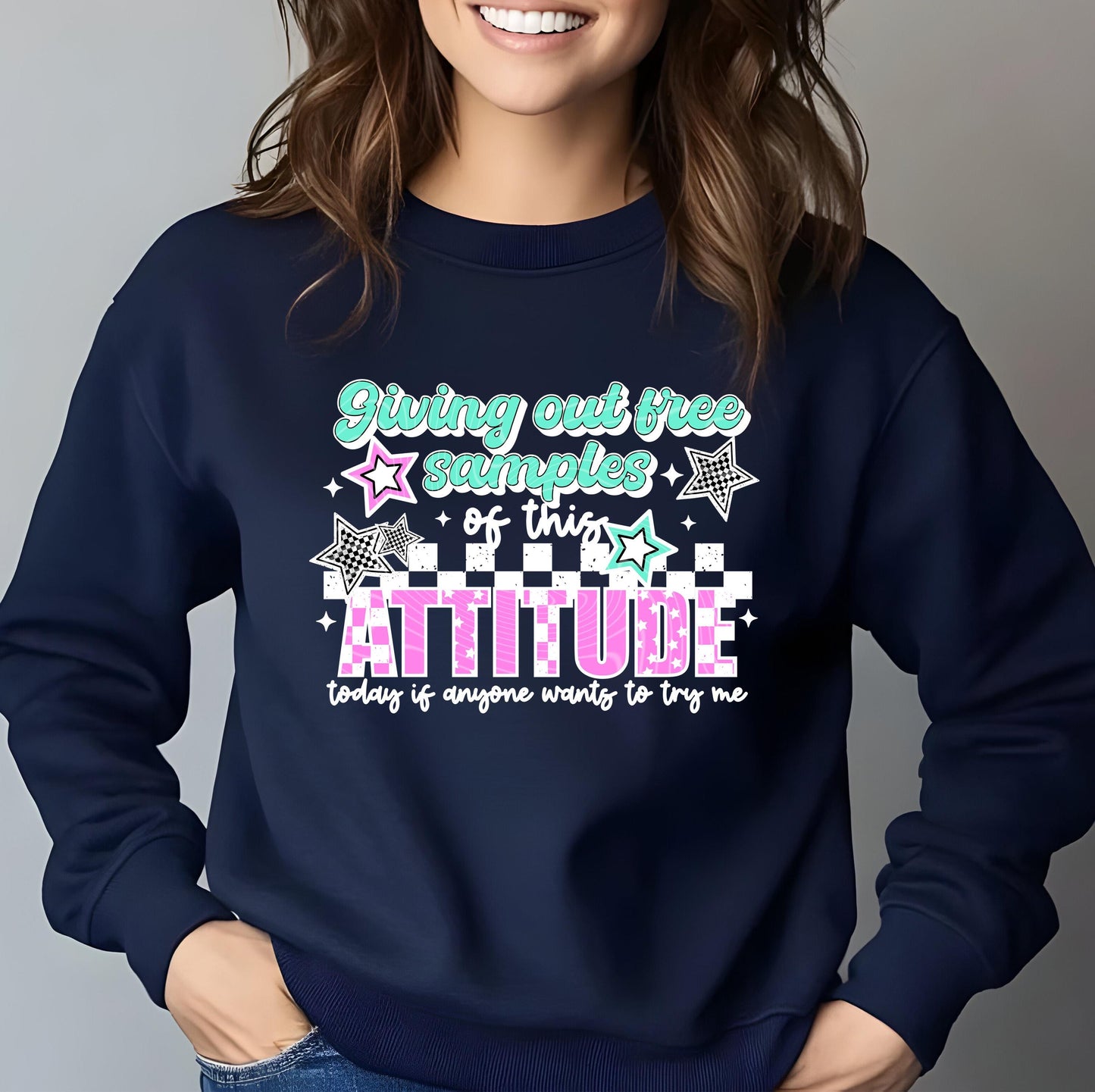 Giving Out Free Samples Of This Attitude DTF Transfer Ready For Press, Sarcastic Dtf Print, Humor DTF, Heat Press Transfer, Direct To Film