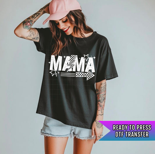 Retro Mama DTF Transfer, Mom DTF Transfer Ready For Press, Heat Press Transfer, Mommy Transfer, Direct To Film Mom Dtf Print Custom Transfer