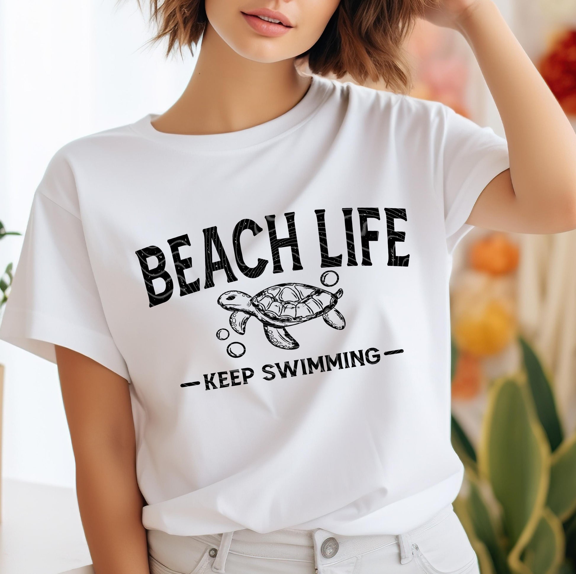Beach Life DTF Transfer Ready For Press, Summer Dtf Print, Sunshine DTF, Heat Press Transfer Direct To Film Custom Transfer Coastal Transfer