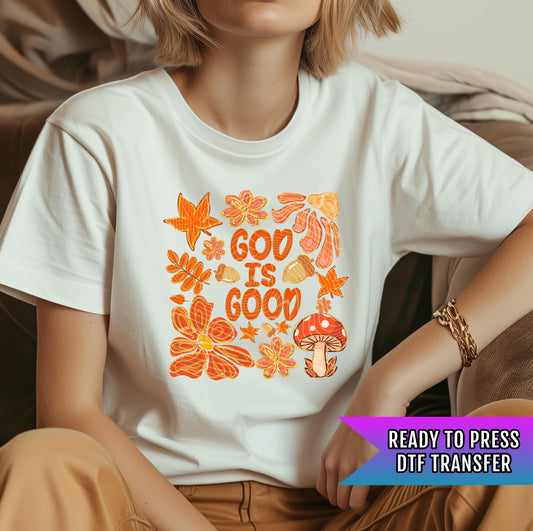 God Is Good DTF Transfers Ready For Press, Motivational Dtf Prints, Heat Press Transfer, Direct To Film, Faith Dtf Transfer, Custom Transfer