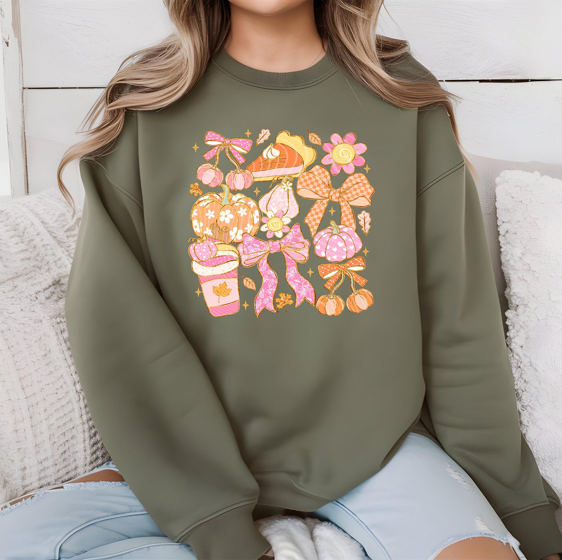 Fall Season DTF Transfer Ready For Press, Fall DTF Prints, Coquette Bow Dtf, Pumpkin Dtf Print, Heat Press Transfer, Flower, Custom Transfer