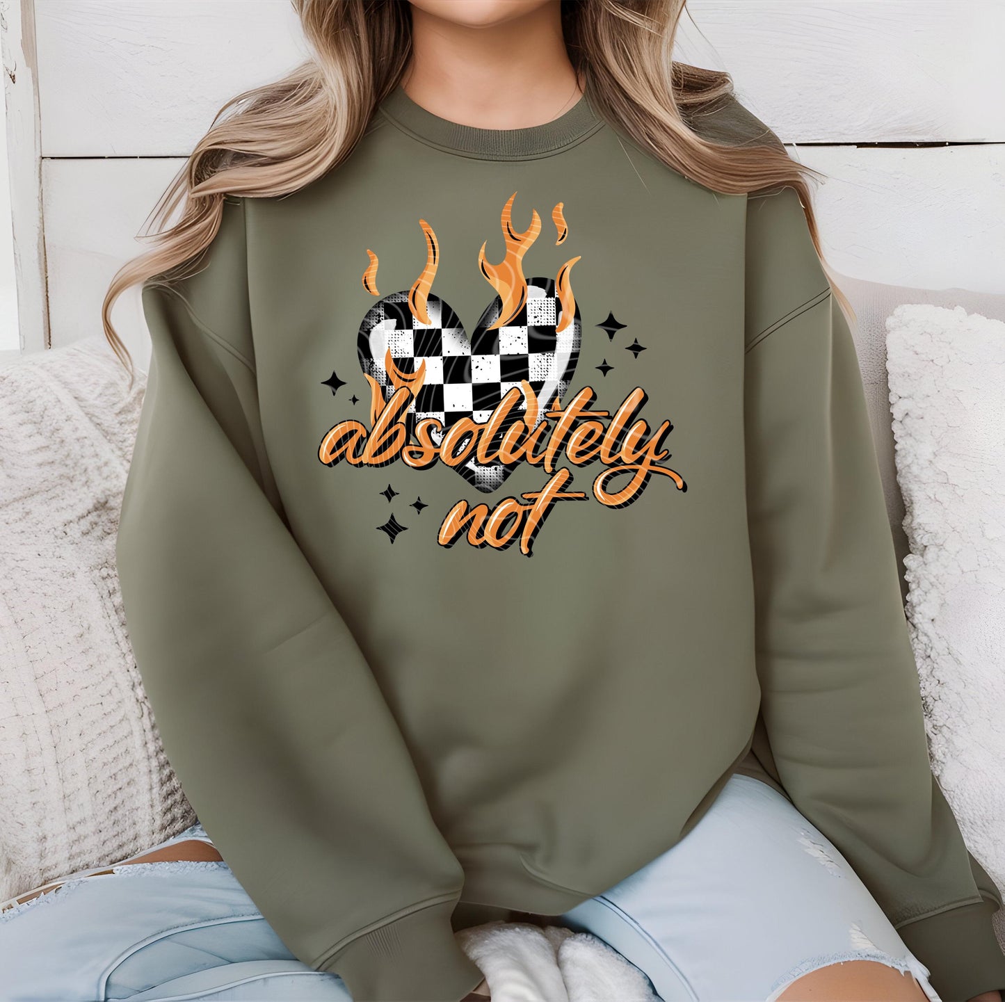 Absolutely Not DTF Transfer Ready For Press, Sarcastic DTF Prints, Heat Press Transfer, Direct To Film, Humor DTF Transfer, Custom Transfer