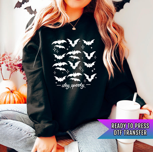 Halloween Bat Lover DTF Transfer, Halloween DTF Transfer Ready For Press, Horror DTF, Heat Press Transfers, Direct To Film, Custom Transfers