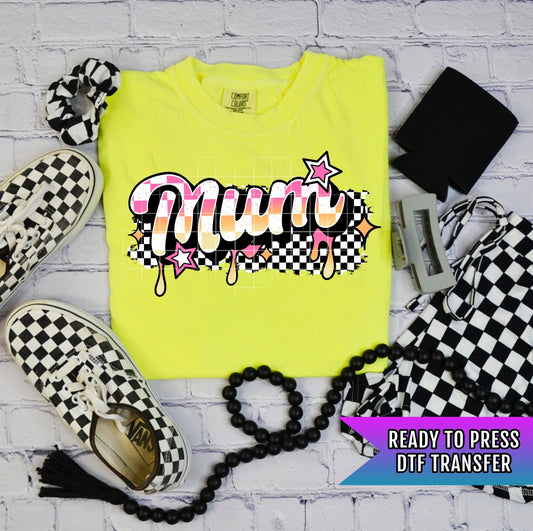 Retro Mum DTF Transfer Ready For Press, Mama DTF Print, Heat Press Transfer, Direct To Film, Mama DTF Print, Custom Transfer Mother Transfer