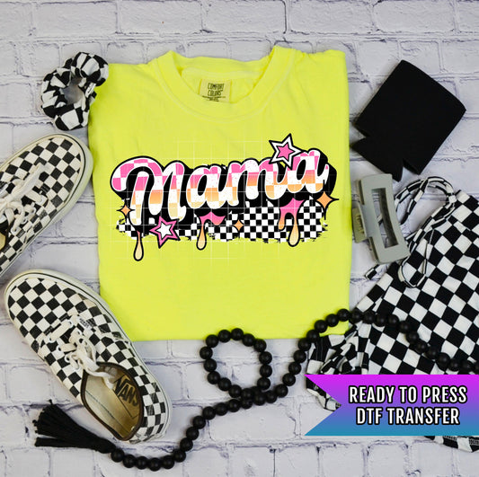 Retro Mama DTF Transfer Ready For Press, Mama DTF Print, Heat Press Transfer, Direct To Film, Mama DTF Print Custom Transfer Mother Transfer