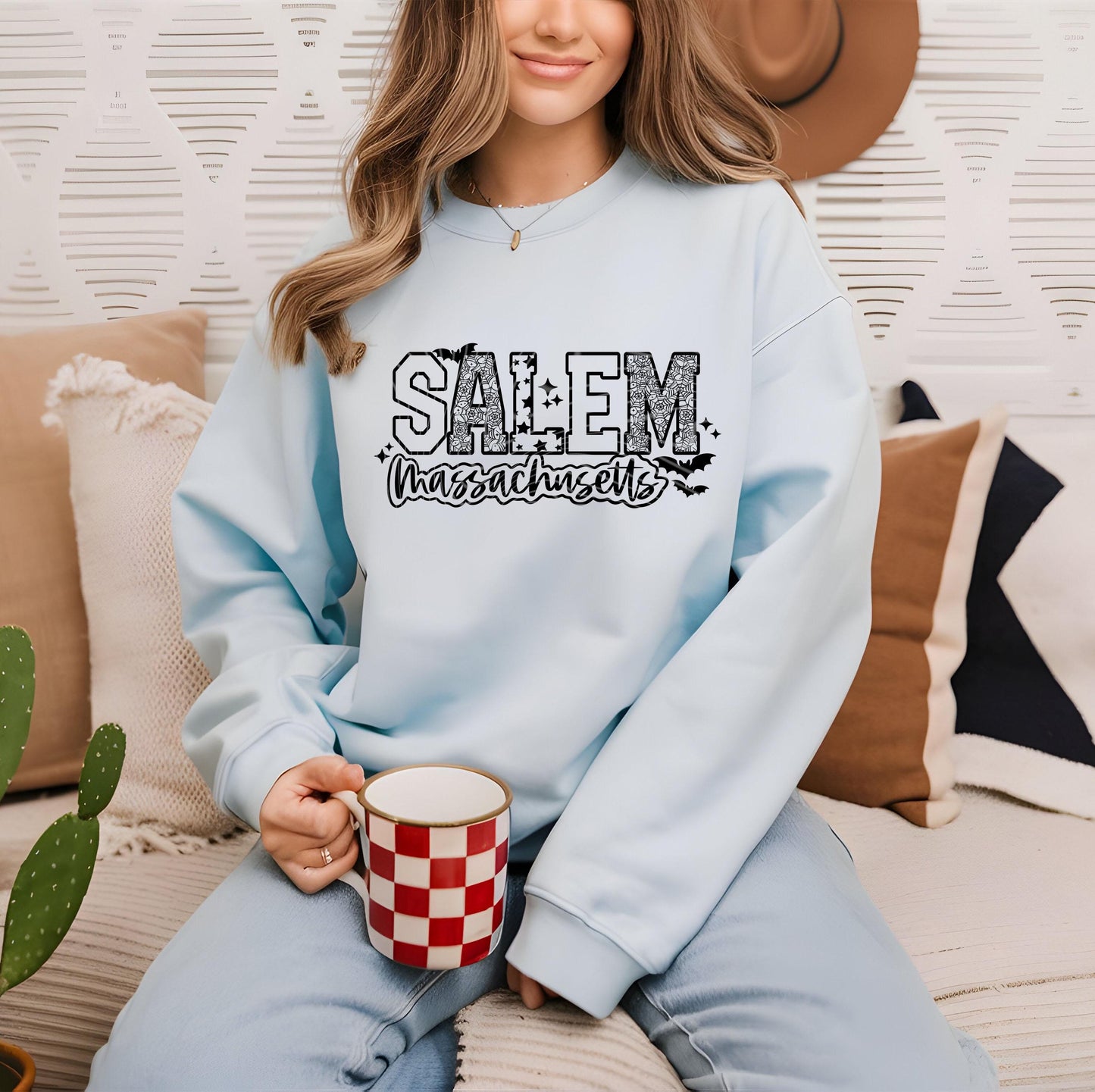 Salem Massachusetts DTF Transfer, Halloween DTF Transfer Ready For Press, Spooky Season, Heat Press Transfer, Custom Transfer Direct To Film