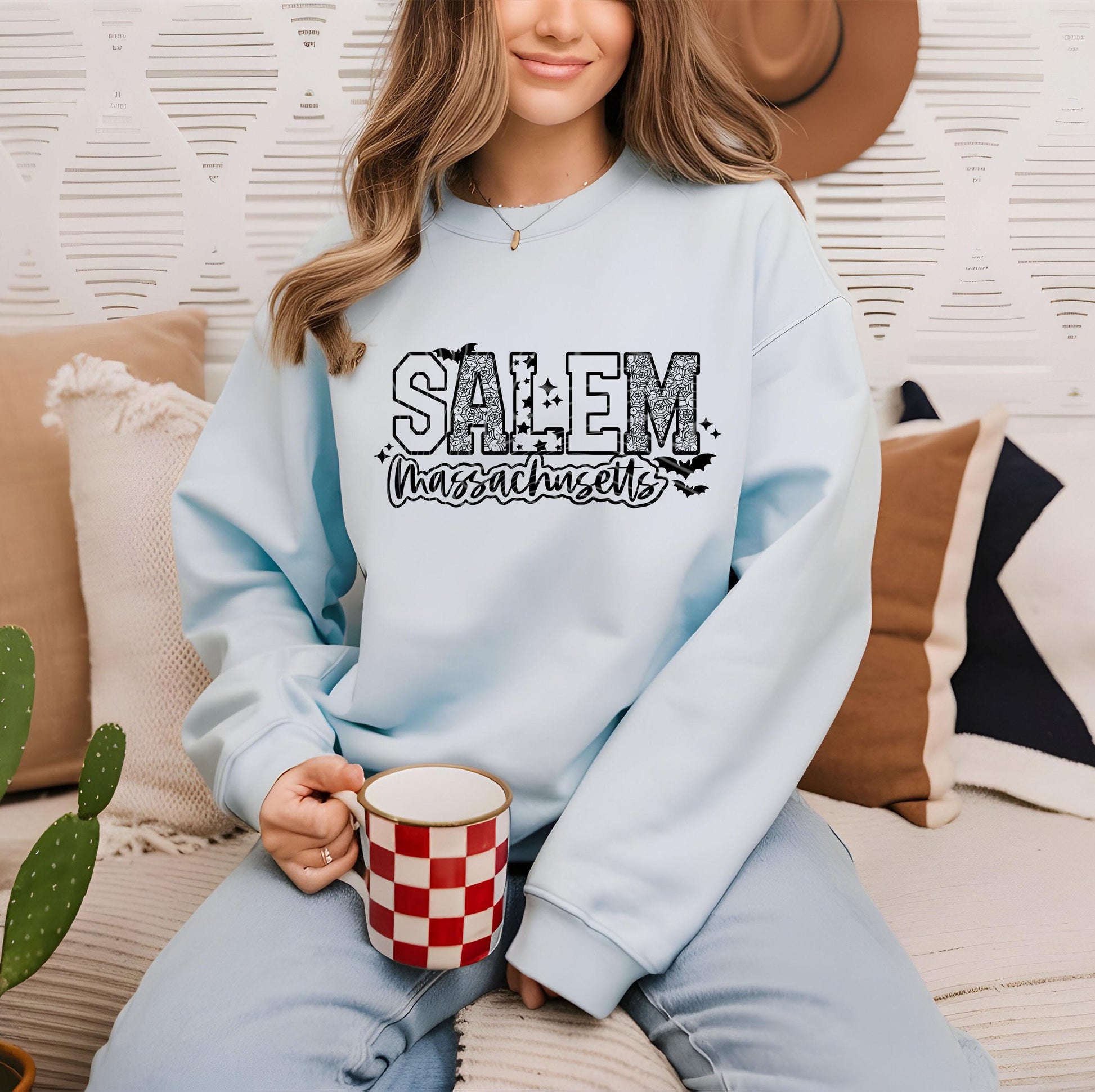 Salem Massachusetts DTF Transfer, Halloween DTF Transfer Ready For Press, Spooky Season, Heat Press Transfer, Custom Transfer Direct To Film