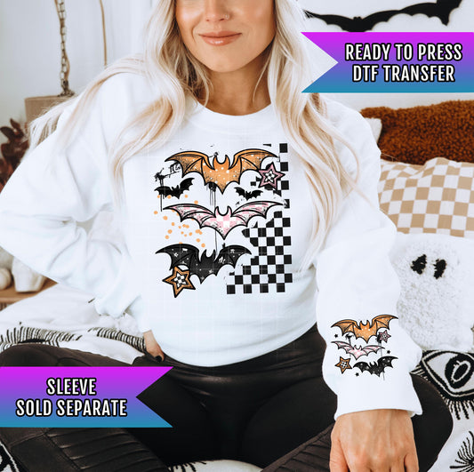 Halloween Bats DTF Transfer, Halloween DTF Transfer Ready For Press, Spooky Season Dtf, Heat Press Transfer, Custom Transfer, Direct To Film