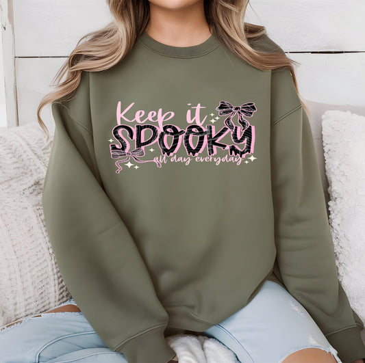 Keep It Spooky DTF Transfer, Halloween DTF Transfer Ready For Press, Heat Press Transfers, Spooky Season, Direct To Film, Custom Transfers