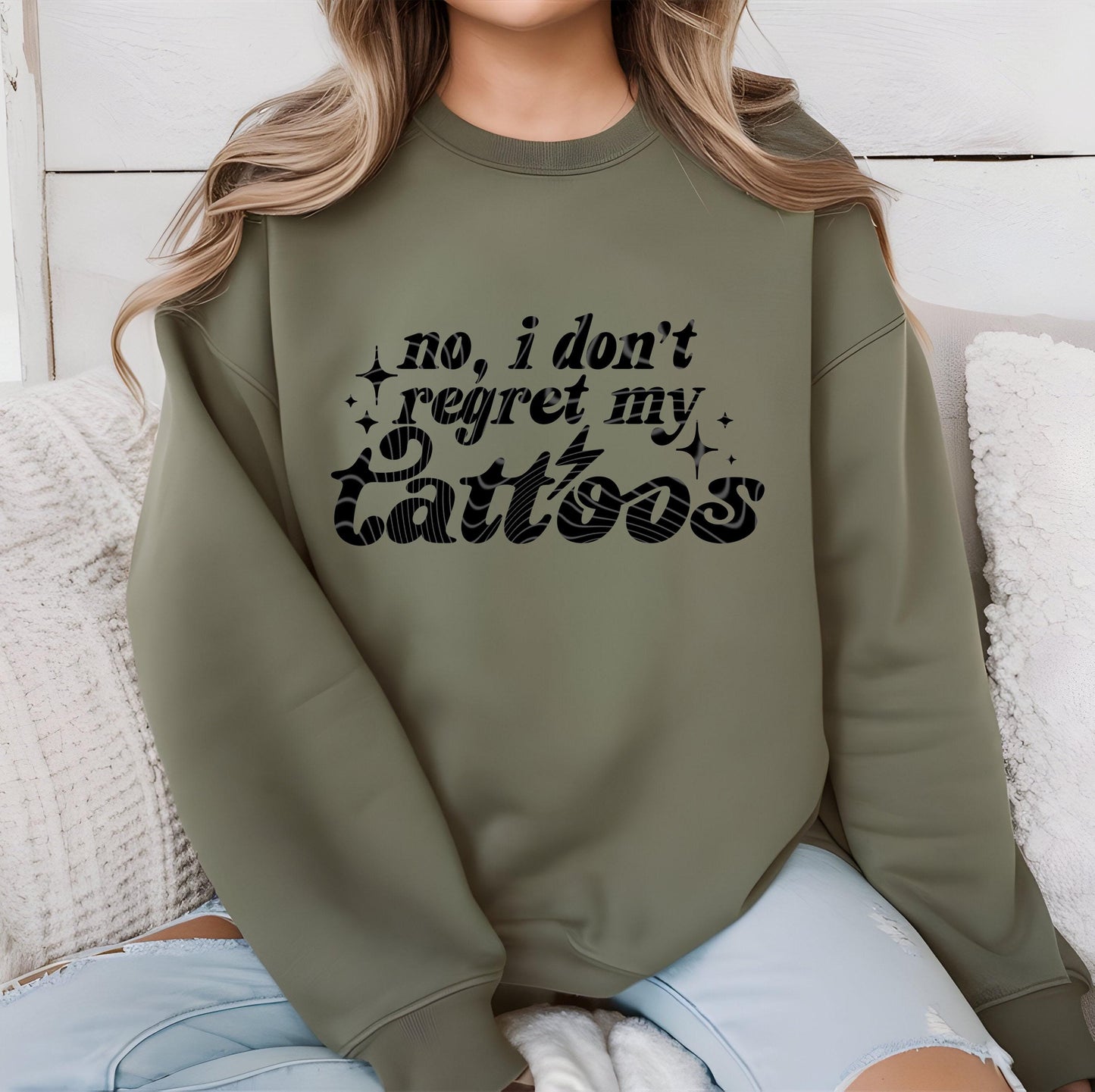 No Regret My Tattoos DTF Transfer Ready For Press, Tattoo Lover DTF Print, Direct To Film, Heat Press Transfer, Custom Transfer, Sarcastic