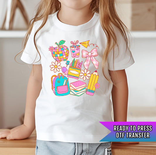 School DTF Transfer Ready For Press, Teacher Dtf Print, Direct To Film, Heat Press Transfer, Teacher Dtf, Back To School Transfer, ABC Dtf