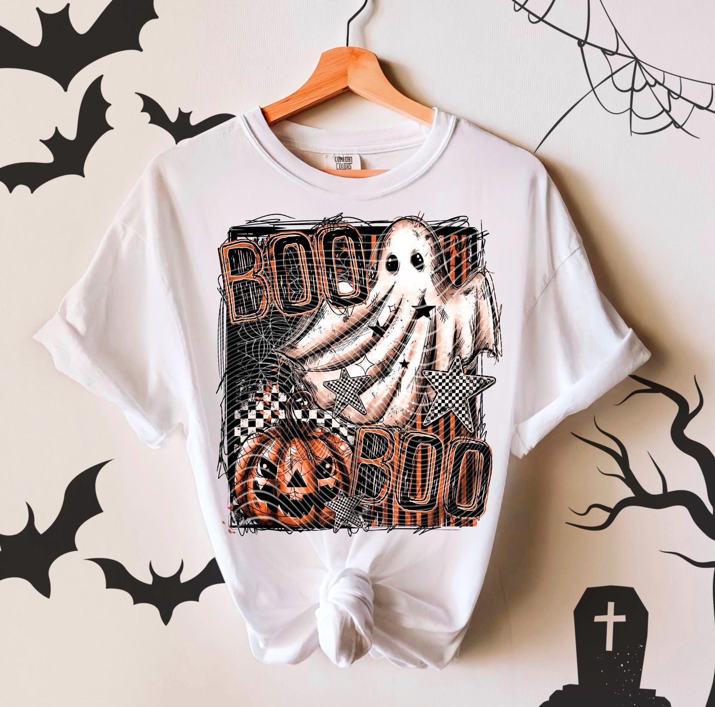 Ghosts DTF Gang Sheet, Halloween Premade Ready To Press Transfers for T-Shirts, Spooky Cute Ghosts, Witches DTF, Halloween Dtf Prints, Boo