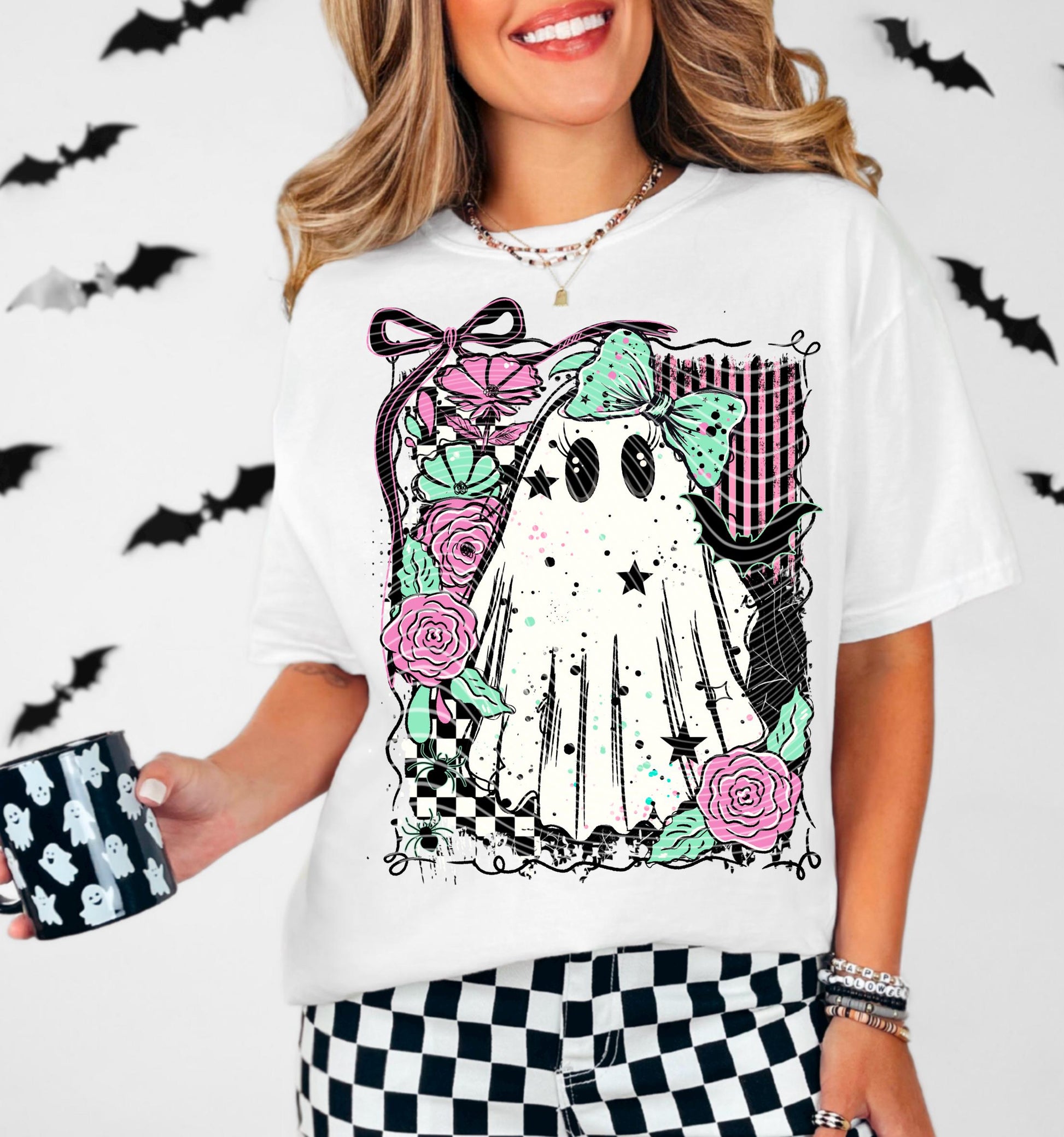 Ghosts DTF Gang Sheet, Halloween Premade Ready To Press Transfers for T-Shirts, Spooky Cute Ghosts, Witches DTF, Halloween Dtf Prints, Boo