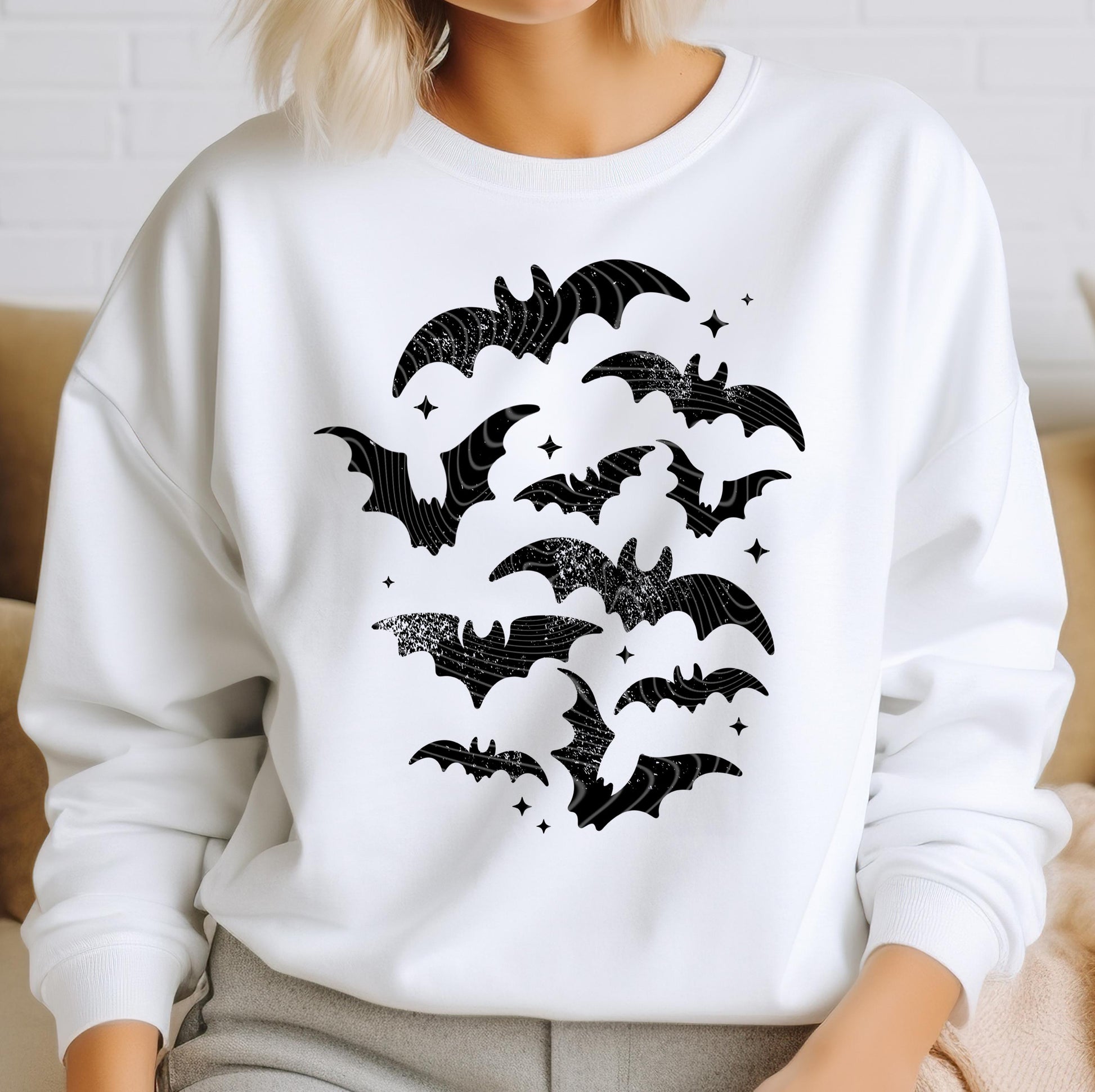 Flying Bats Halloween DTF Transfer, Halloween DTF Transfer Ready For Press, Horror DTF, Heat Press Transfer, Direct To Film, Custom Transfer