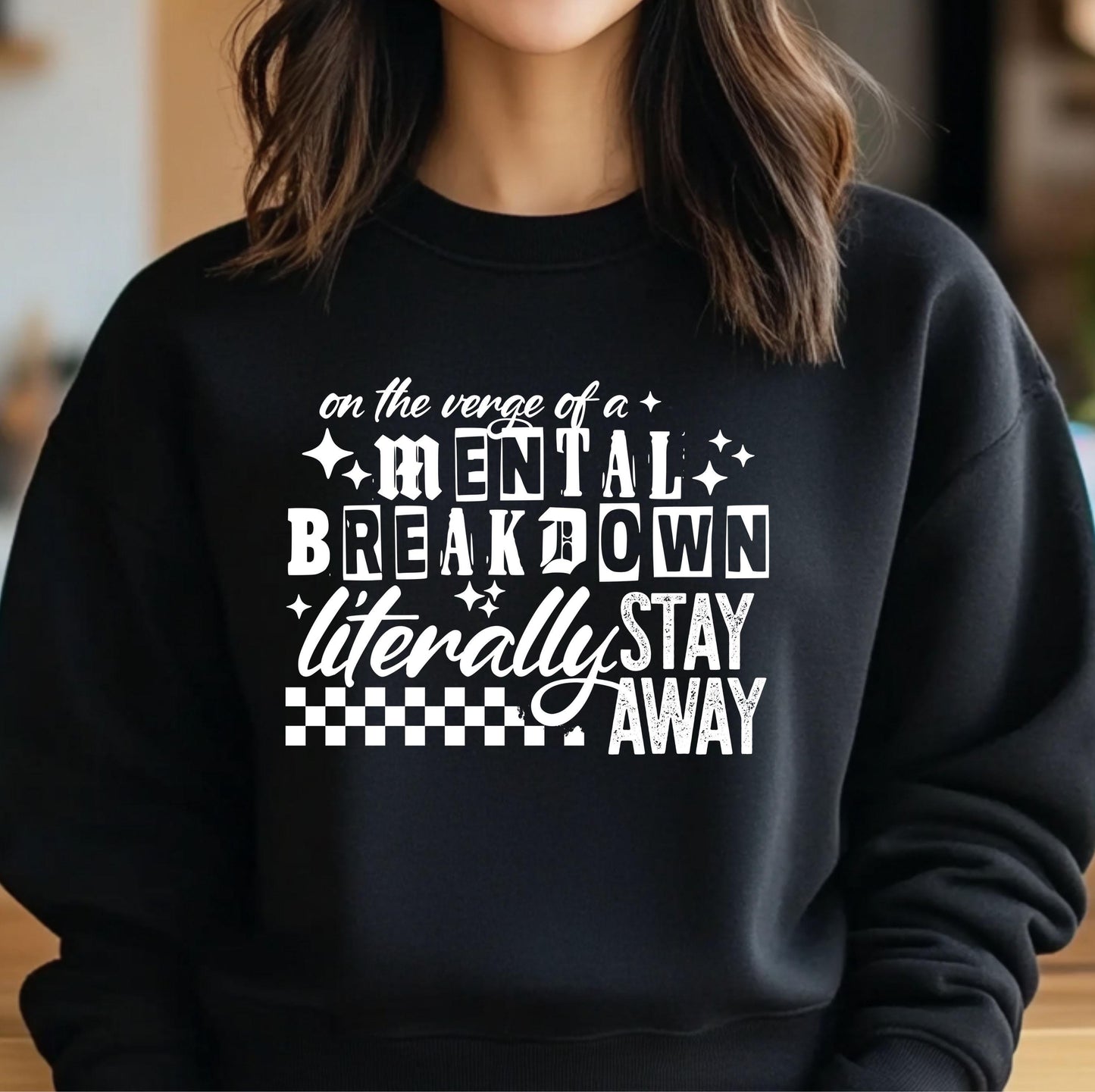 Mental Breakdown DTF Transfers Ready For Press, Literally Stay Away Funny DTF Prints, Heat Press Transfers Direct To Film, Custom Transfers