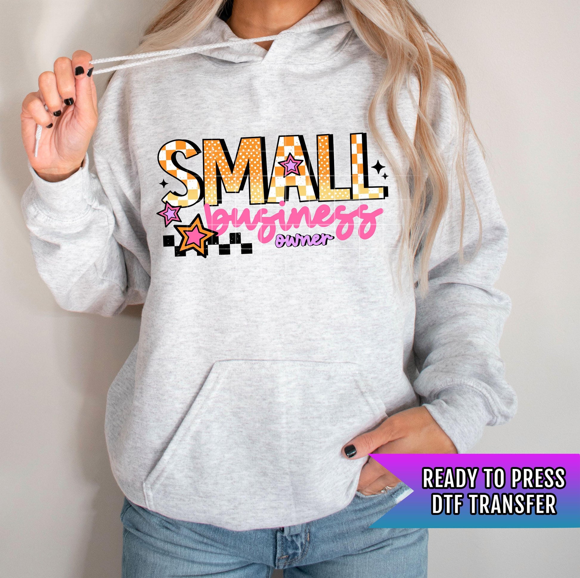 Small Business Owner DTF Transfers Ready For Press, Entrepreneur DTF Prints, Heat Press Transfer, Direct To Film, Support Small Business