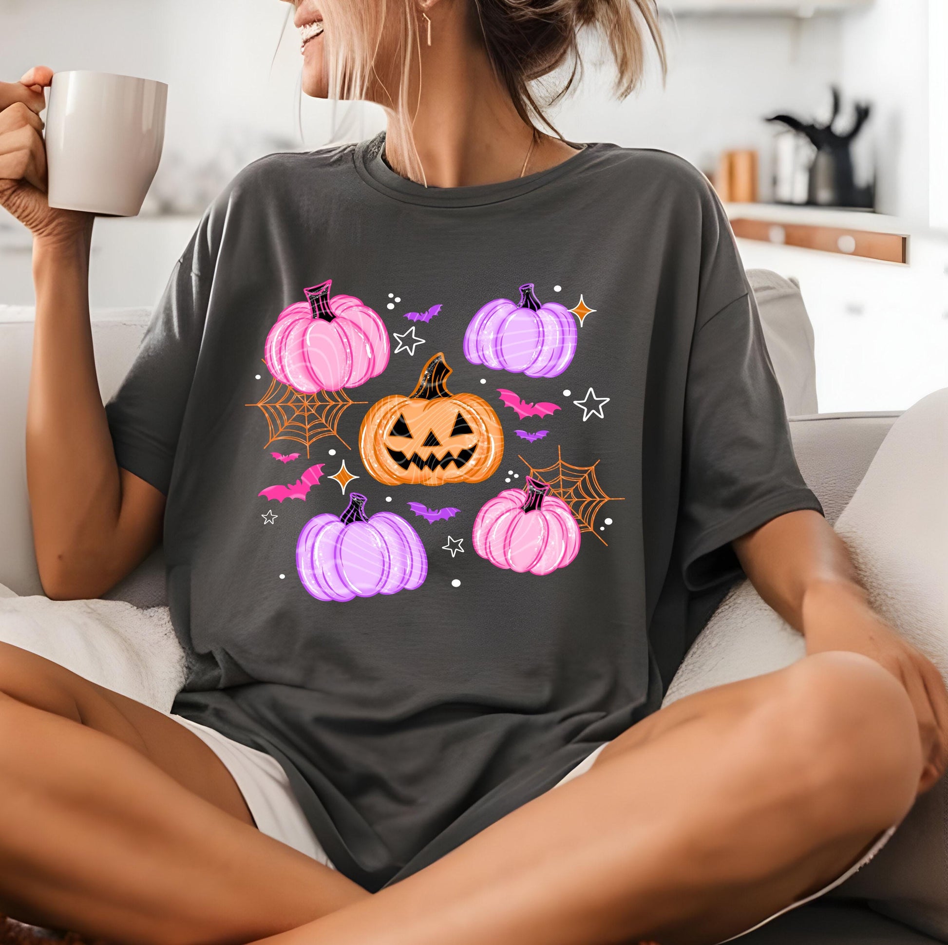 Cute Pumpkin DTF Transfer, Halloween DTF Transfer Ready For Press, Heat Press Transfers, Direct To Film, Custom Transfers, Spooky Season Dtf