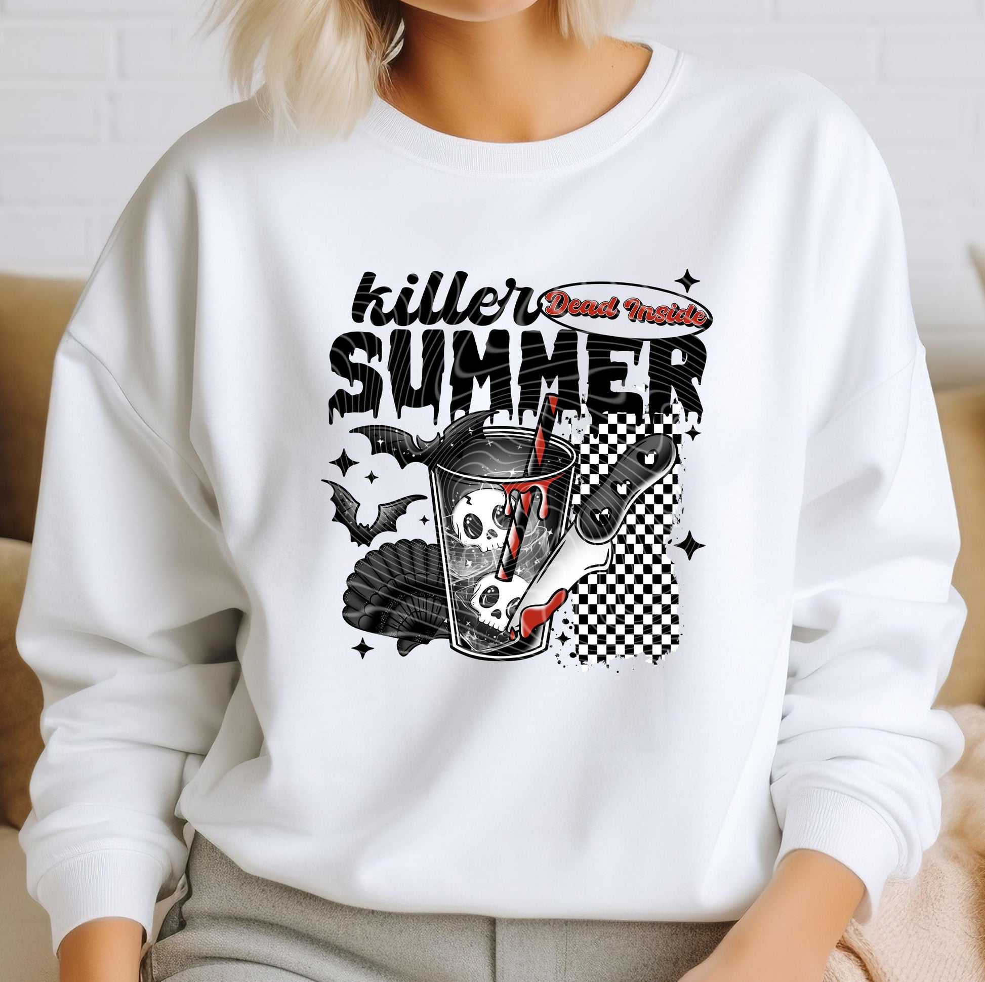 Killer Summer DTF Transfer Ready For Press, Halloween Beach Dtf Prints, Spooky Season, Heat Press Transfer, Direct To Film, Custom Transfers
