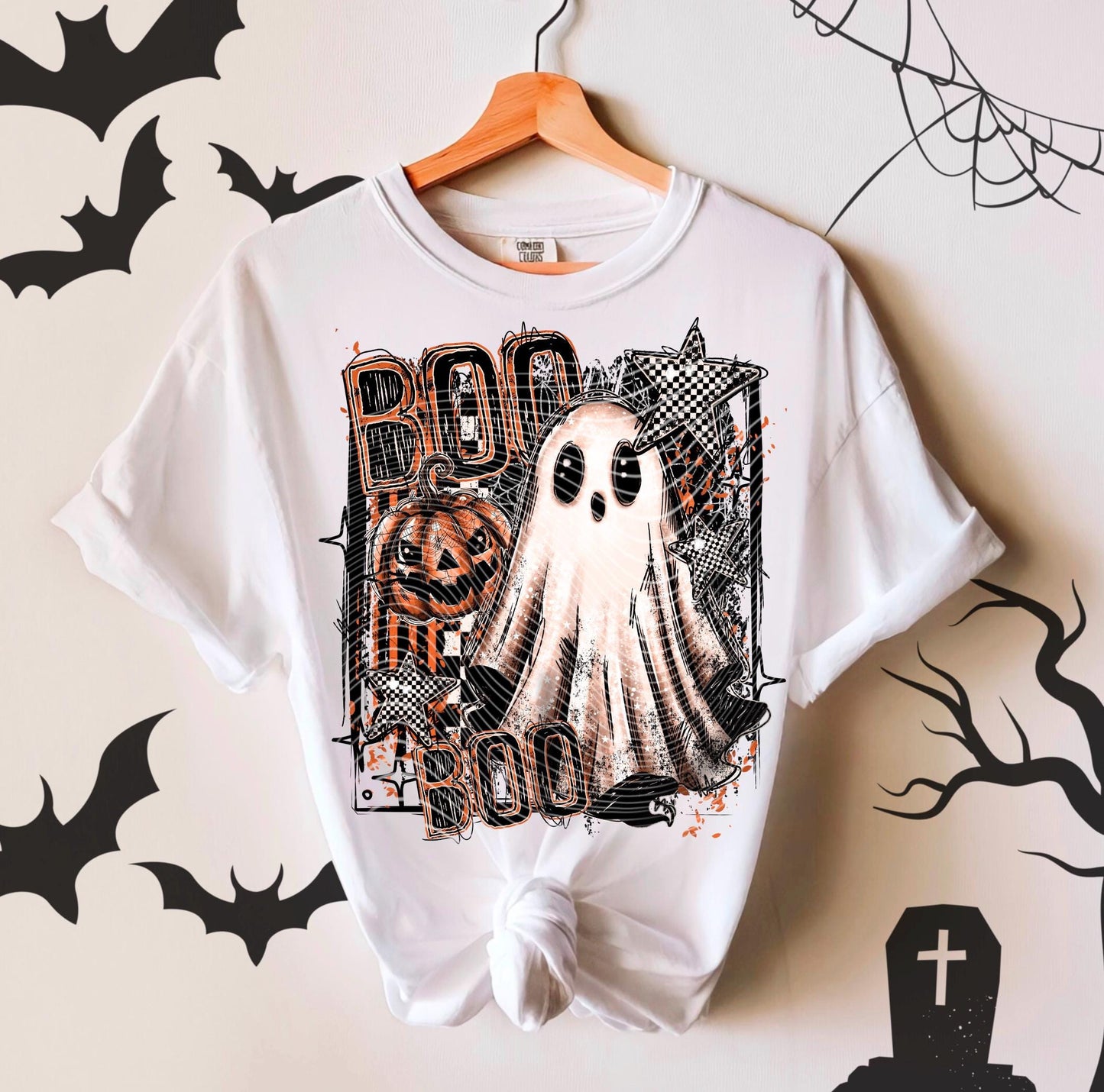 Halloween DTF Gang Sheet, Halloween Premade Ready To Press Transfers for T-Shirts, Spooky Cute Ghosts, Witches DTF, Halloween Dtf Print, Boo