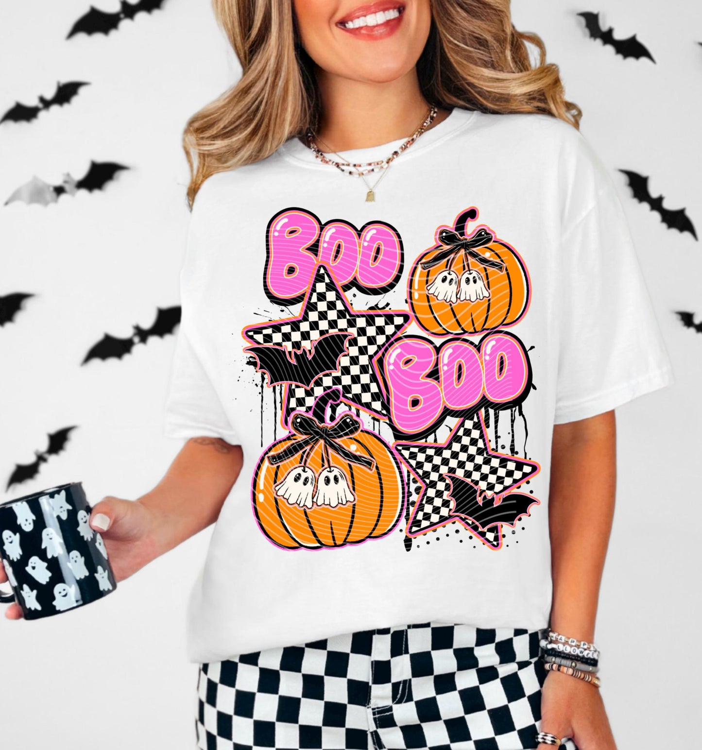 Halloween DTF Gang Sheet, Halloween Premade Ready To Press Transfers for T-Shirts, Spooky Cute Ghosts, Witches DTF, Halloween Dtf Print, Boo