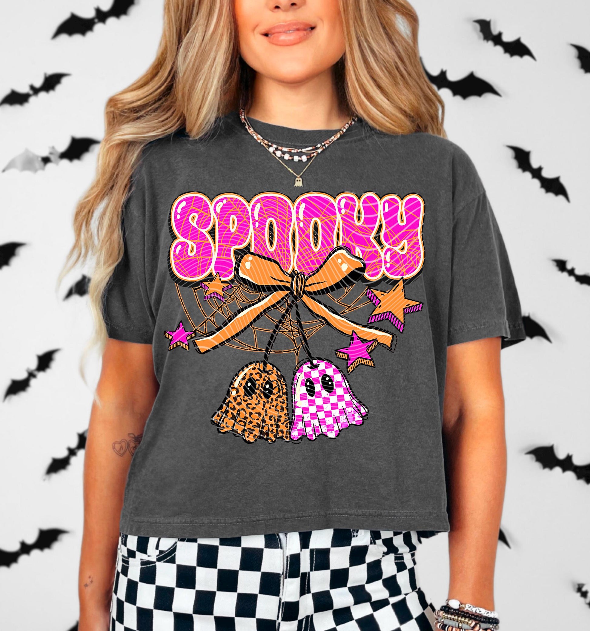 Spooky Halloween DTF Gang Sheet, Halloween Premade Ready To Press Transfers for T-Shirts, Spooky Cute Ghosts, Witches DTF, Spooky Dtf Prints