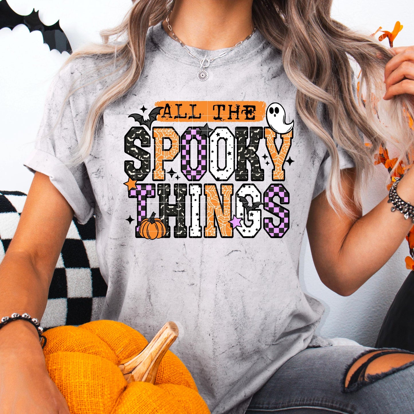 Spooky Halloween DTF Gang Sheet, Halloween Premade Ready To Press Transfers for T-Shirts, Spooky Cute Ghosts, Witches DTF, Spooky Dtf Prints