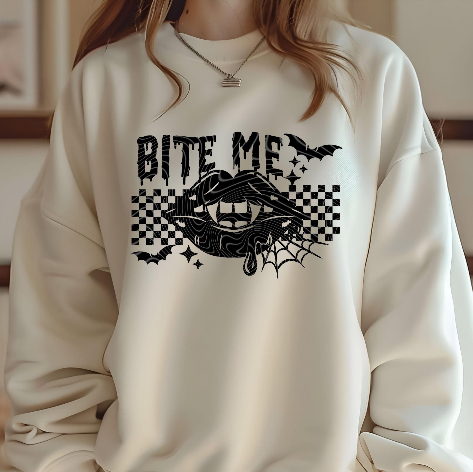 Bite Me DTF Transfers Ready For Press, Vampire Lips Halloween Dtf, Spooky DTF Prints, Heat Press Transfers, Direct To Film, Custom Transfers