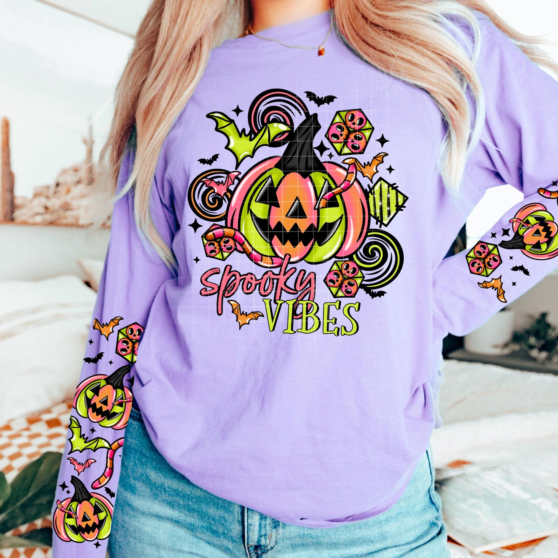 Halloween DTF Gang Sheet, Halloween Ready To Press Transfers for T-Shirts, Spooky Transfers, Ghosts DTF, Witches DTF, Halloween Dtf Print