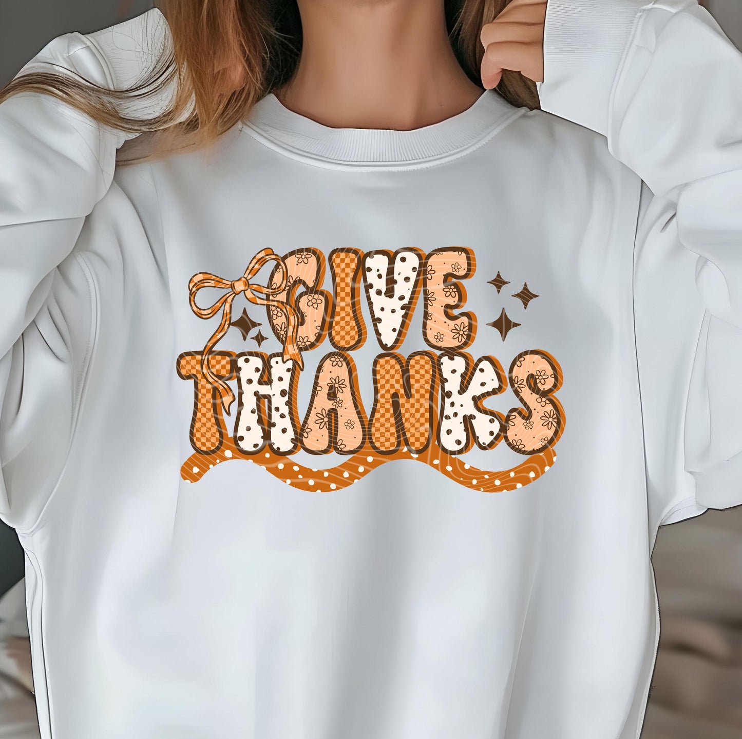 Give Thanks DTF Transfer Ready For Press, Fall DTF Transfers, Autumn Pumpkin DTF Print, Thanksgiving Dtf, Heat Press Transfer, Thankful Dtf