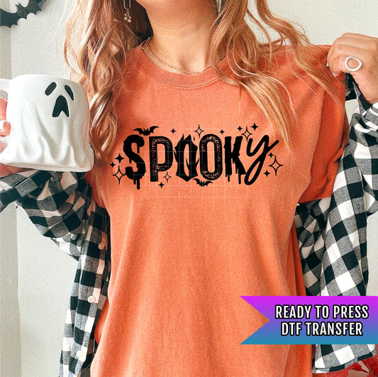 Spooky DTF Transfer Ready For Press, Halloween Dtf Tranfers, Fall DTF Transfer, Fall DTF Transfer, Pumpkin Heat Press Transfer, Shirt Dtf
