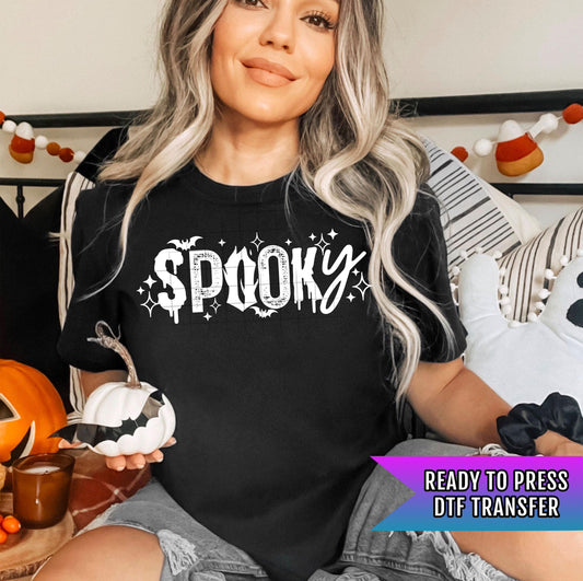 Spooky DTF Transfer Ready For Press, Halloween Dtf Tranfers, Fall DTF Transfer, Fall DTF Transfer, Pumpkin Heat Press Transfer, Shirt Dtf