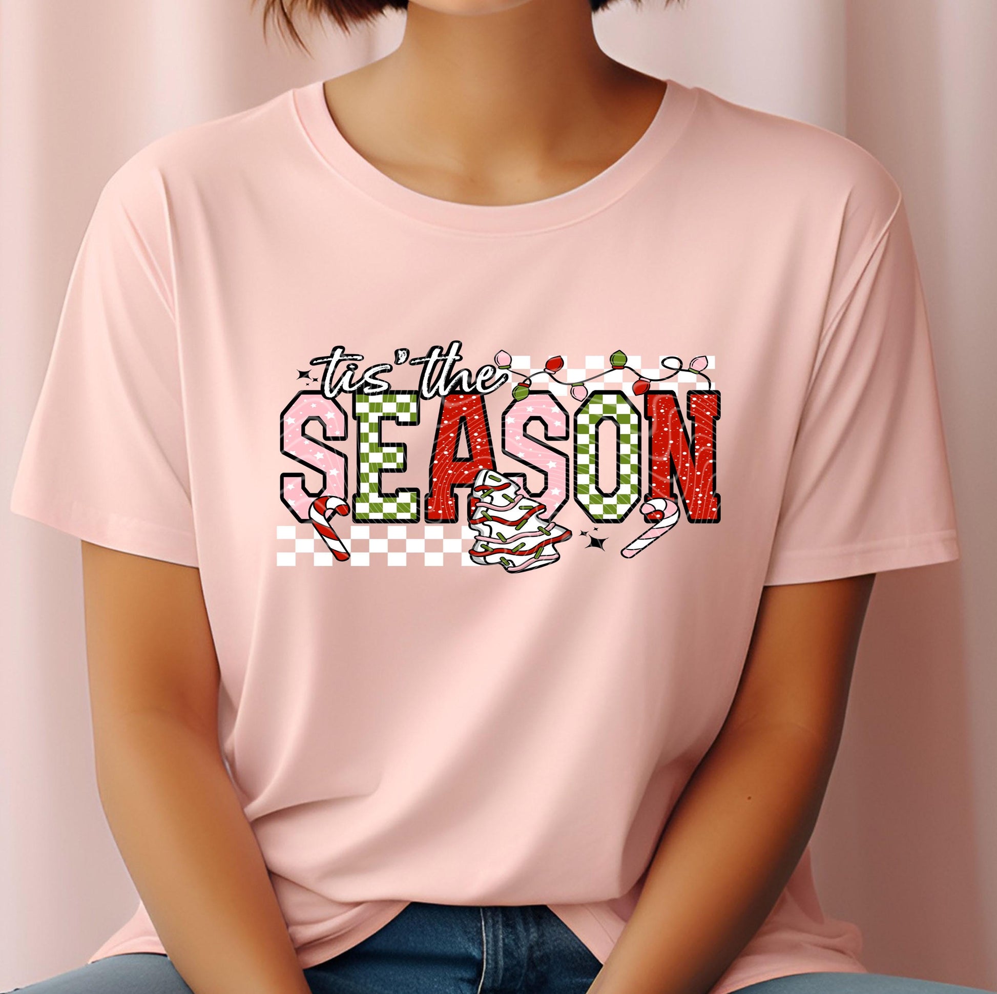 Tis The Season DTF Transfers Ready For Press, Christmas DTF Prints, Heat Press Transfers, Winter, Direct To Film, Happy Holidays Dtf Prints
