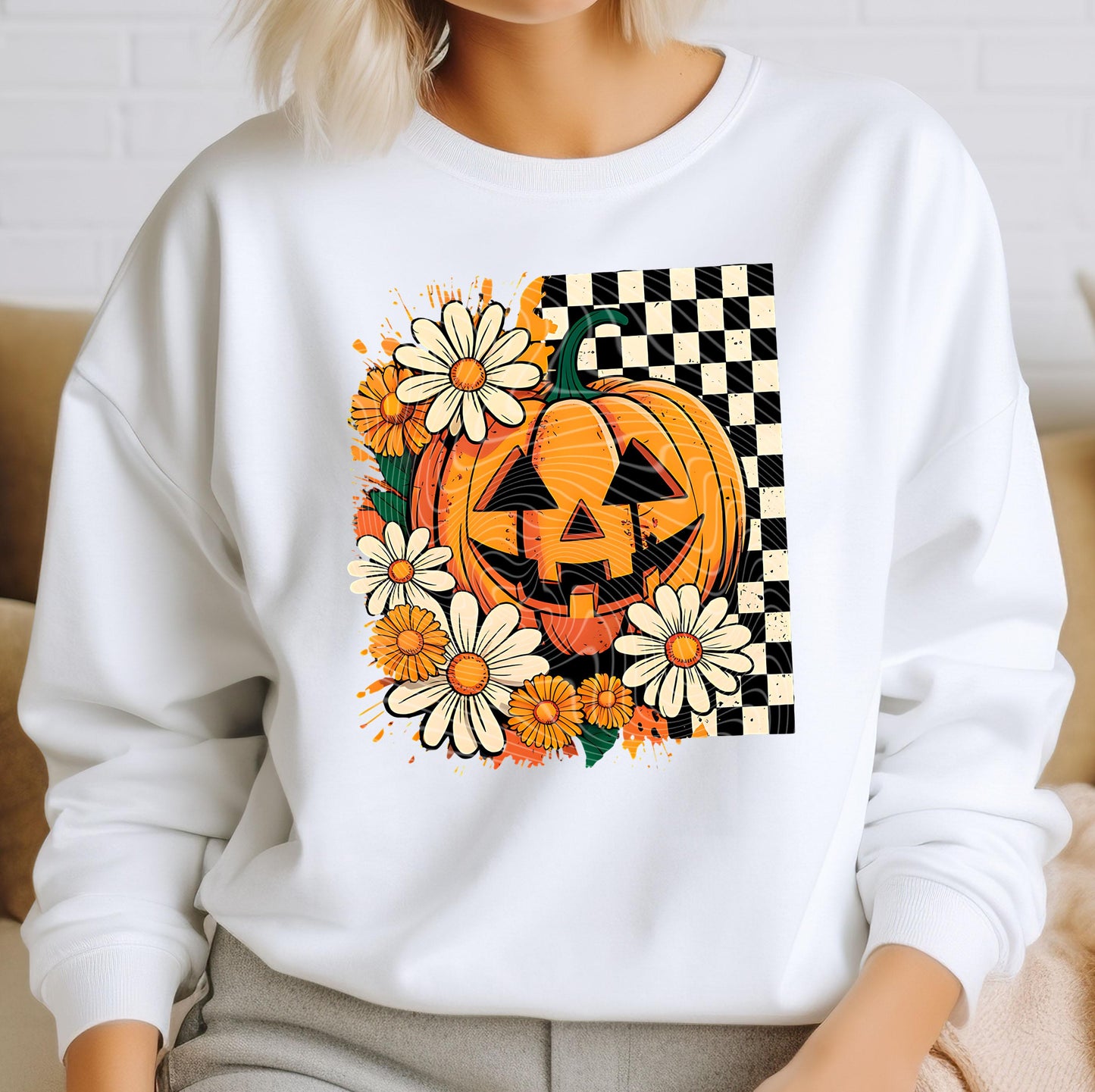 Floral Pumpkin DTF Transfers, Fall DTF Transfers Ready For Press, Pumpkin DTF Prints, Halloween Heat Press Transfers, Custom Dtf Transfers
