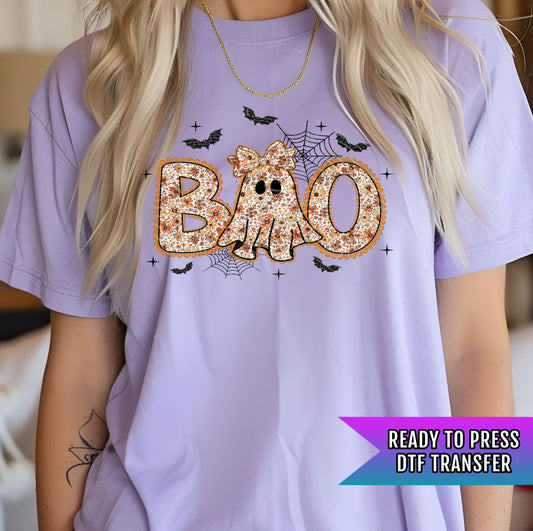 Boo DTF Transfers, Halloween DTF Transfers Ready For Press, Pumpkin DTF Prints, Halloween Heat Press Transfers, Ghost Ready To Press, Fall